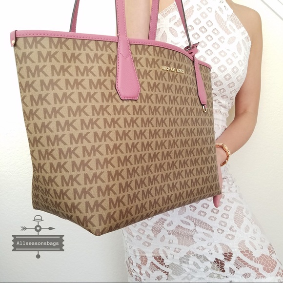 NWT Michael Kors Candy reversible tote Tulip Bag - Picture 4 of 8